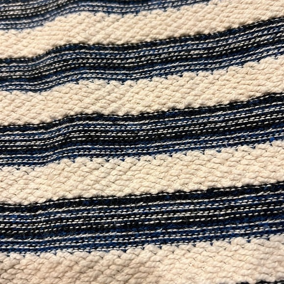 MOTHER blue and white striped long sleeve crew neck - Picture 10 of 10